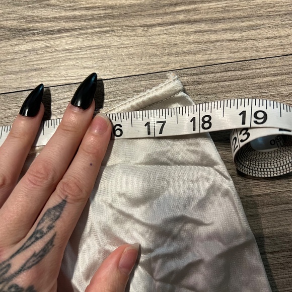 Cottagecore white slip mini skirt - Picture 3 of 6